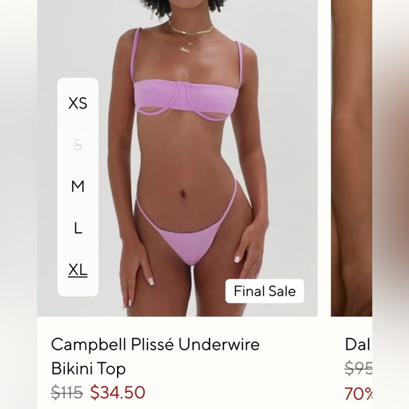 Frankie's Bikinis Other - Frankie’s purple underwire bikini set